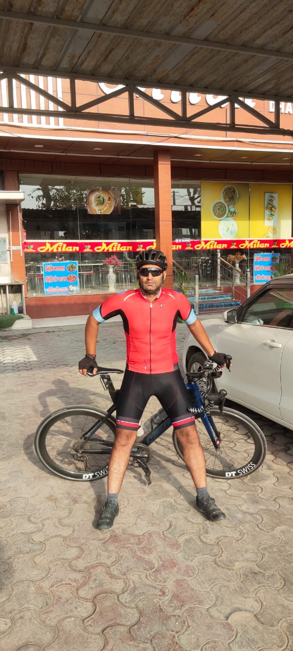 Cycling has become a passion for Dheeraj. 