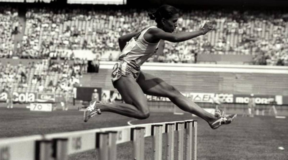 PT Usha in Los Angles, 1984, Source- Indian Express