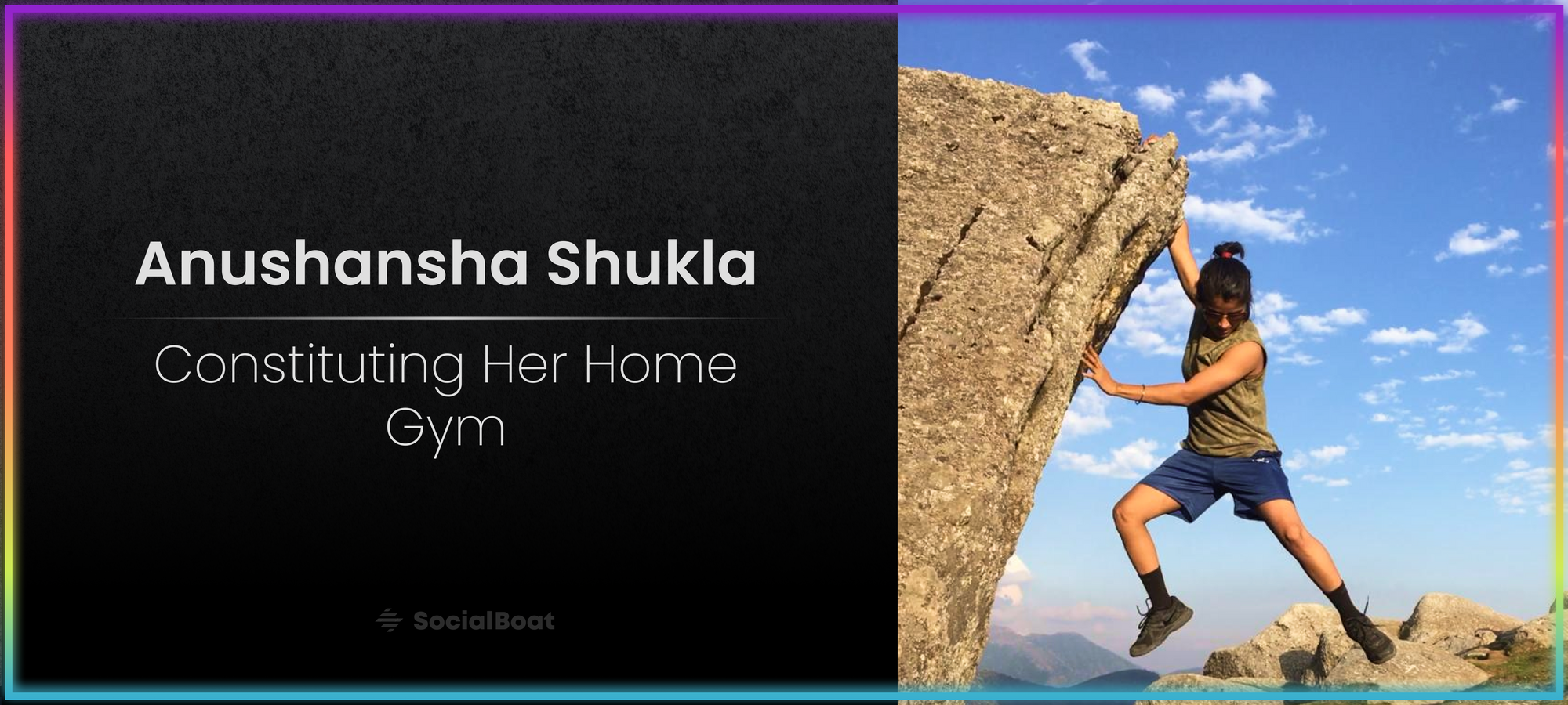 Anushansha's fitness journey towards her home gym. 